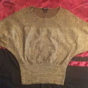 Beautiful gold body fitted blouse